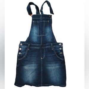 Wallflower jean overall skirt